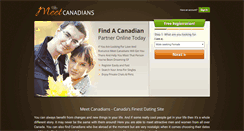 Desktop Screenshot of meetcanadians.com