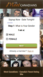 Mobile Screenshot of meetcanadians.com
