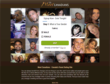 Tablet Screenshot of meetcanadians.com